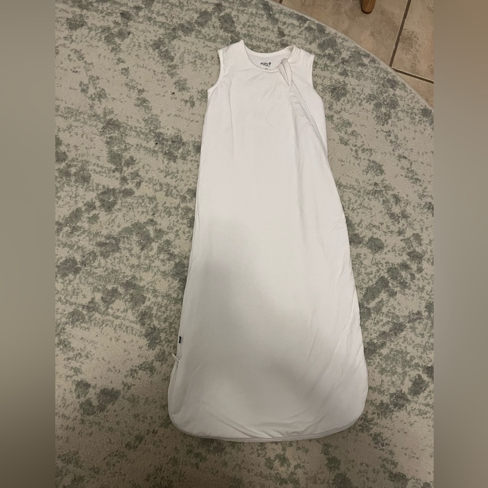 Kyte Baby White Medium 1.0 TOG Sleep Sack Sleep Bag Bamboo